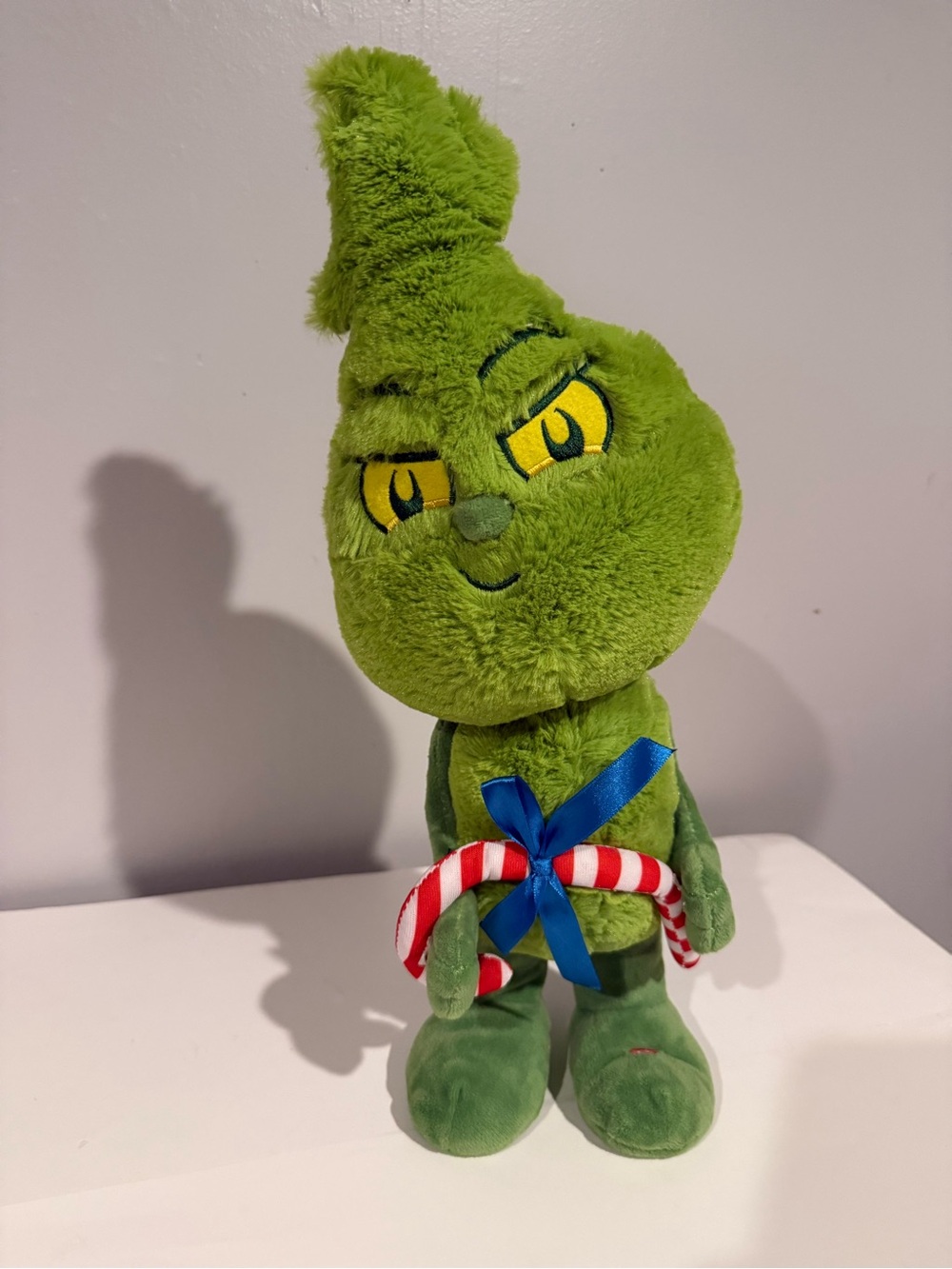 Dancing and Singing Green Grinch Plush Toy  - Soft Holiday Stuffed Toy